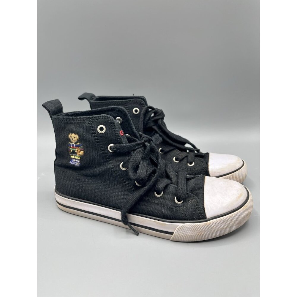 Polo Ralph Lauren Bear High Top Shoes Hampton Hi II Youth US Sz 3 Sneakers